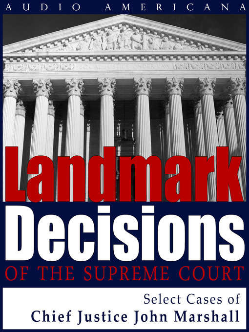Title details for Landmark Decisions of the Supreme Court by US Supreme Court - Available